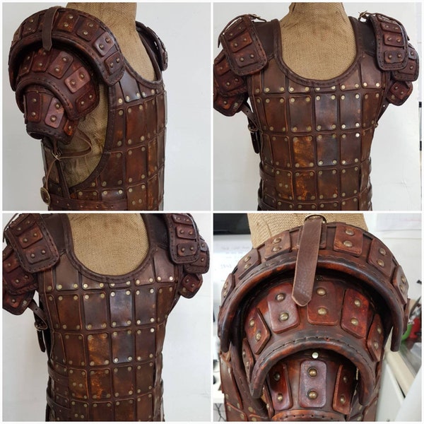 Plated leather armour