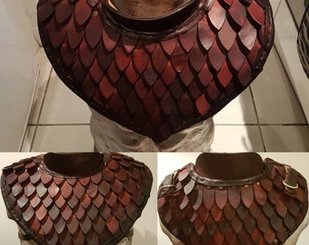 Scale leather gorget