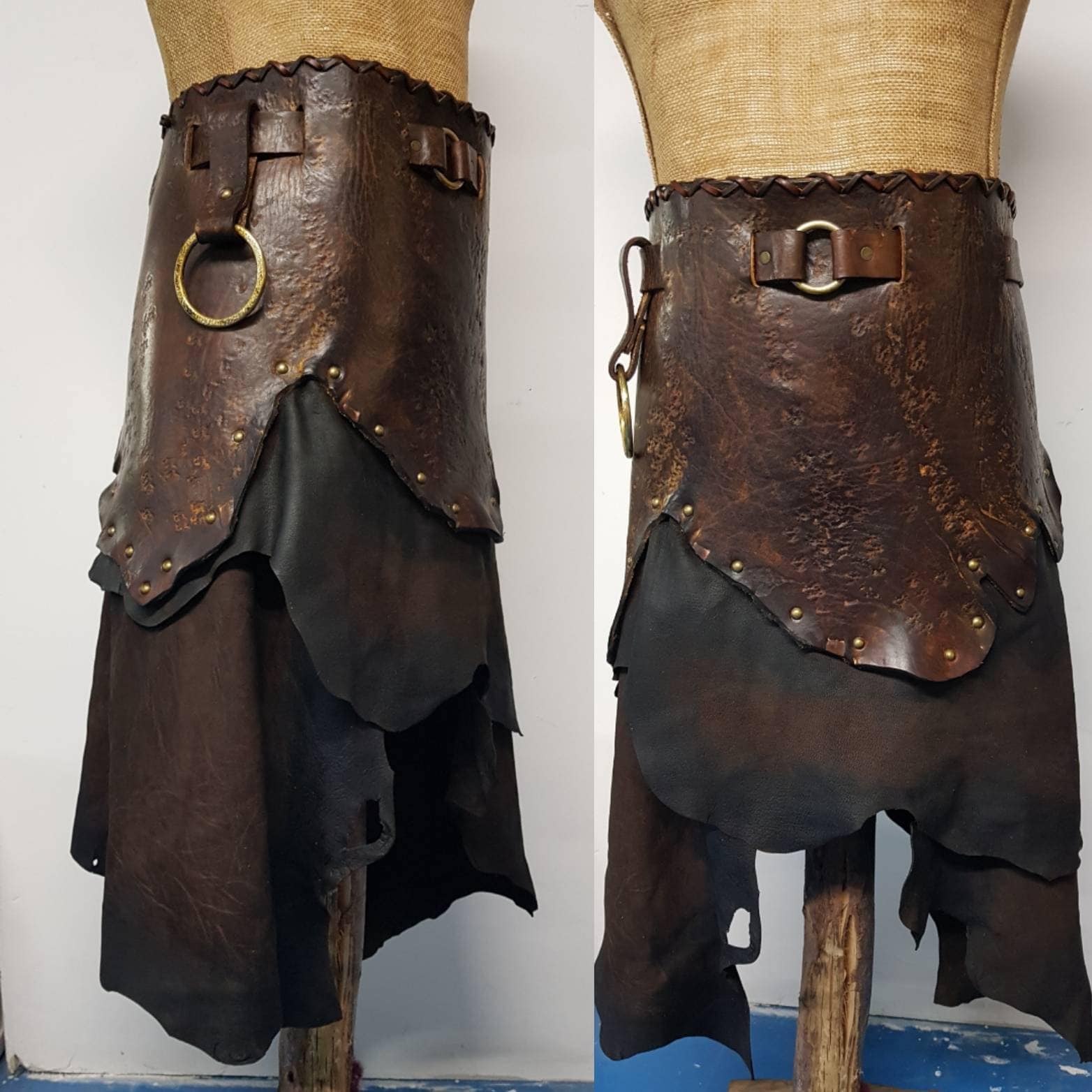 War Skirt Leather Armour Etsy UK