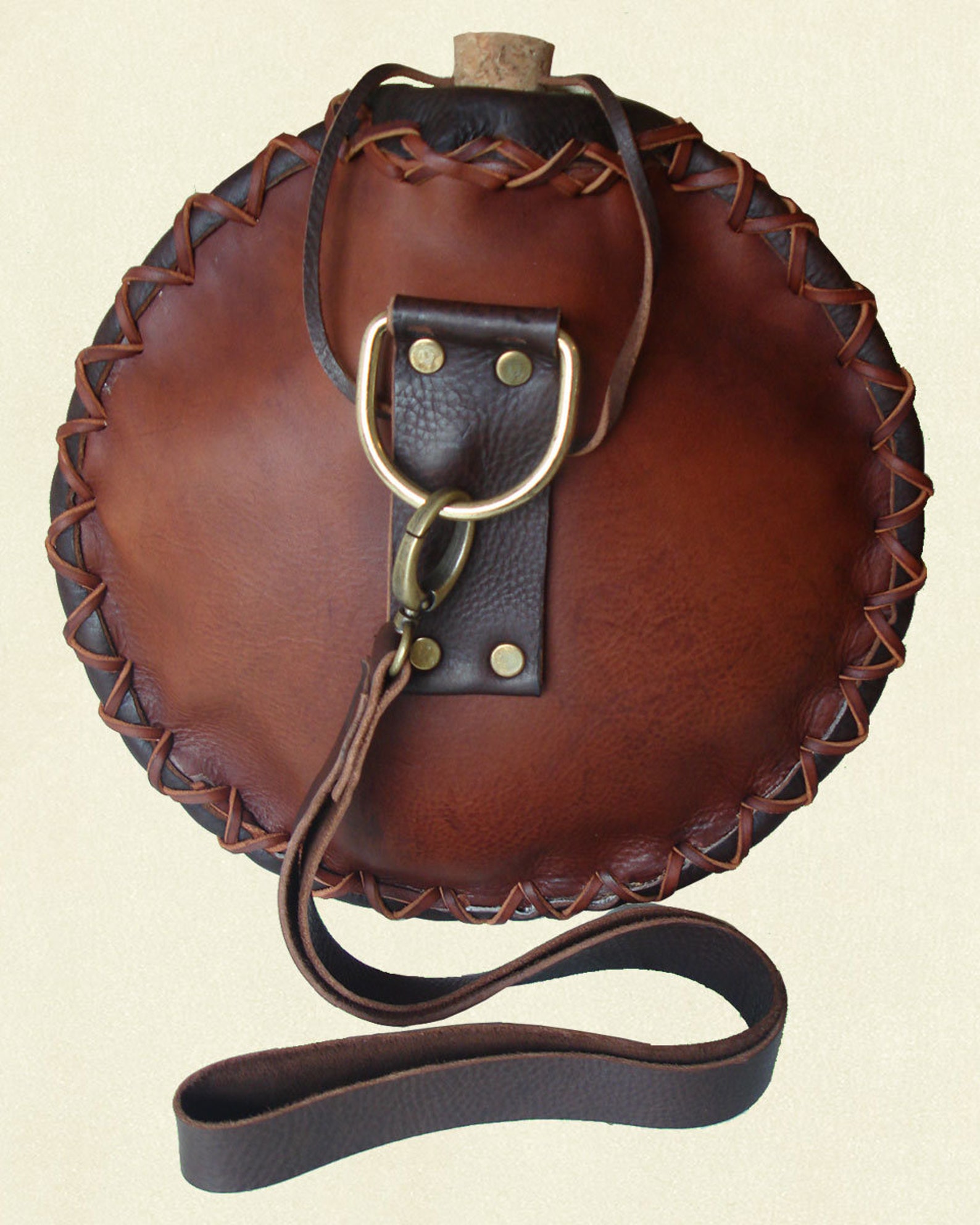 Wine Bladder/water Skin Large Round in Brown 4 Litters Etsy UK