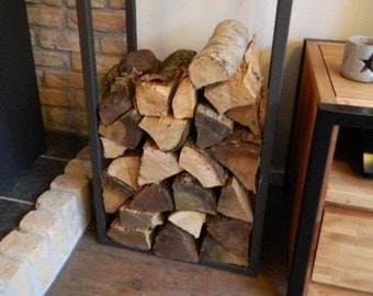 Firewood Rack, Firewood Shelf, Firewood Holder, Firewood Storage, Log Holder, Vertical Firewood Rack