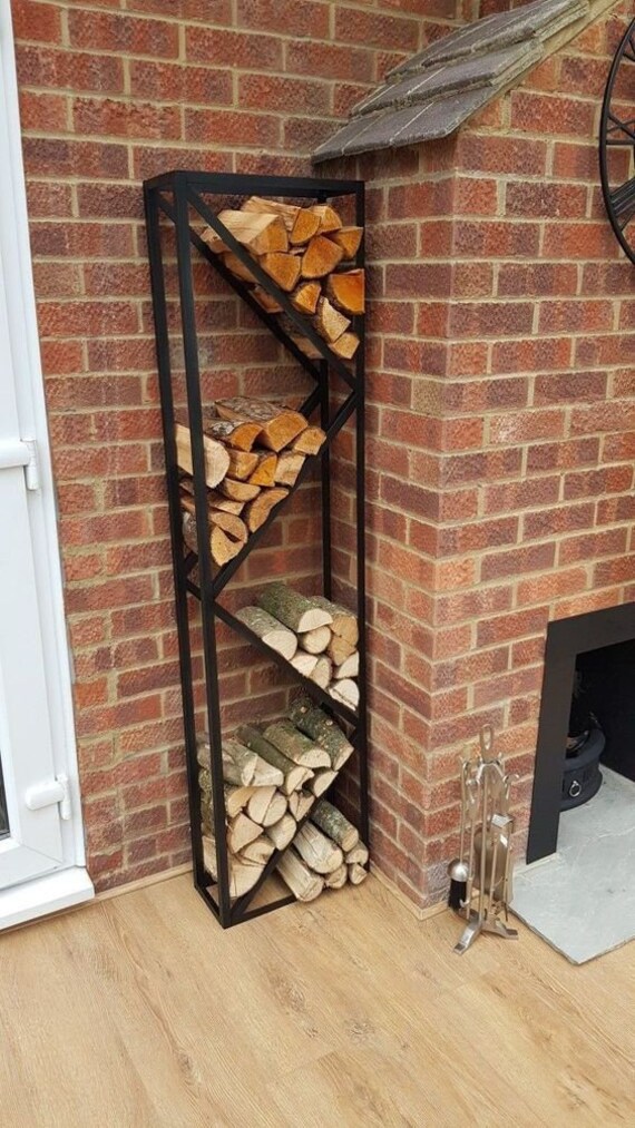 Firewood Rack Firewood Shelf Firewood Holder Firewood Etsy