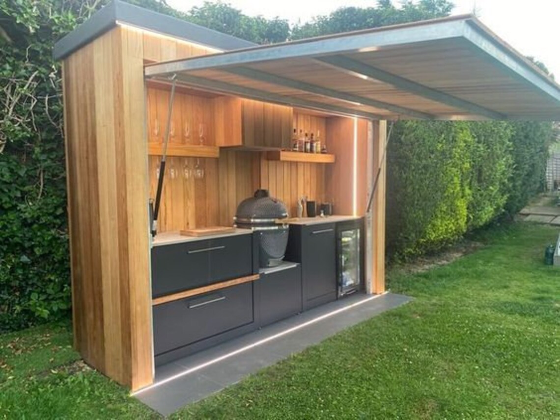 Barbeque Stand Outdoor Barbeque Stand Garden Barbeque Stand Etsy