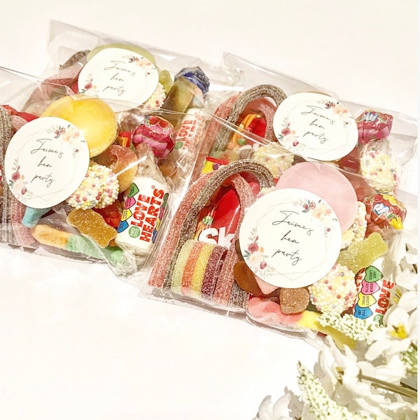 Pre-filled Personalised Sweet Packs Hen Do Wedding Halloween Baby Shower Gift For Children Favours Birthday Party Christmas Stocking Filler