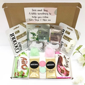 Buzón de lujo para él y para ella, mimos para parejas, aniversario de bodas, nueva casa, nuevos padres, noche de spa, dulces acogedores, cuidado personal, abrazo en una caja