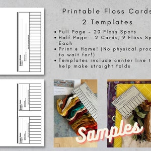 Tarjetas de hilo dental imprimibles