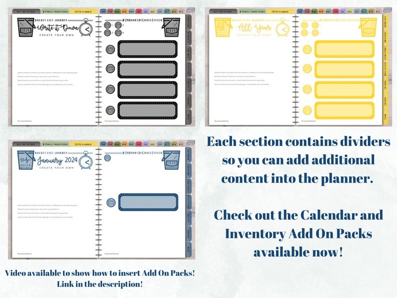 2024 24HOCS Digital Planner Works With Goodnotes Etsy