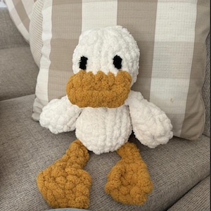 Hand Knitted Stuffed Duck