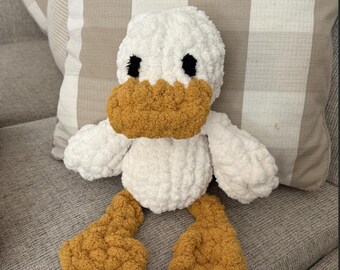 Hand Knitted Stuffed Duck
