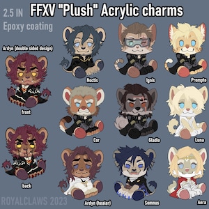 FFXV &quot;plush&quot; ACRYLIC charms