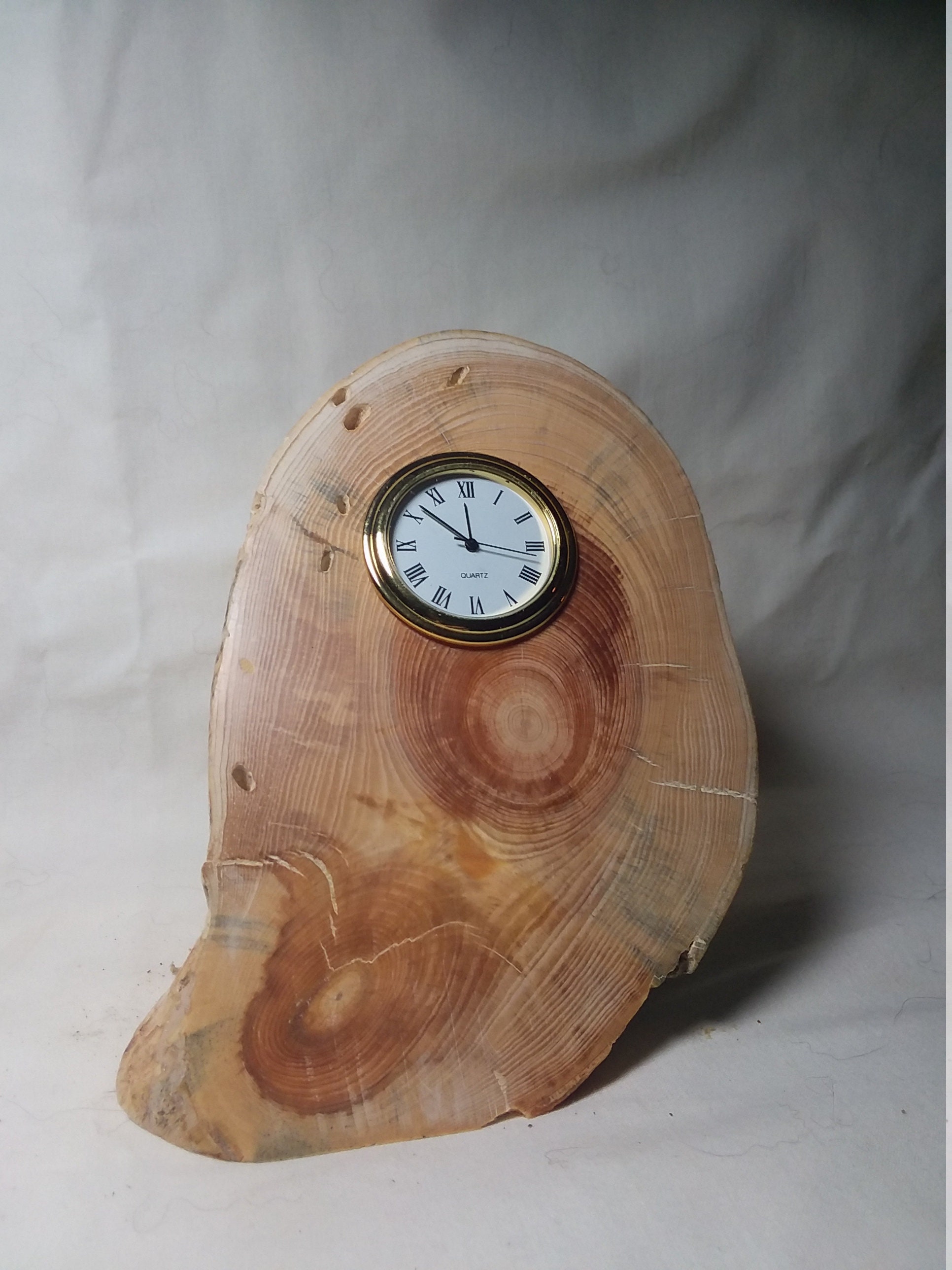Handcrafted Natural Wood Clocks Etsy