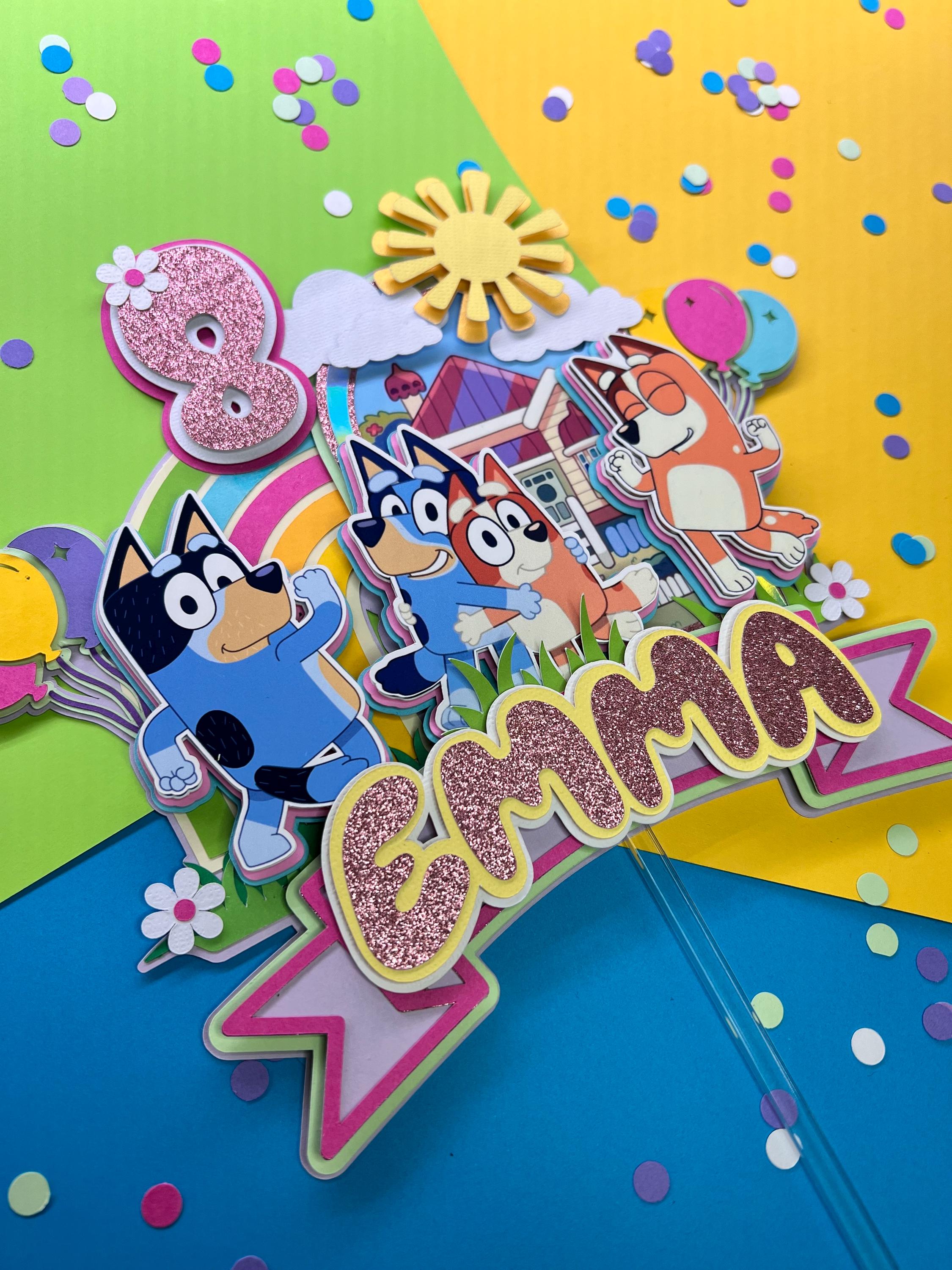3D Bluey Cake Topper