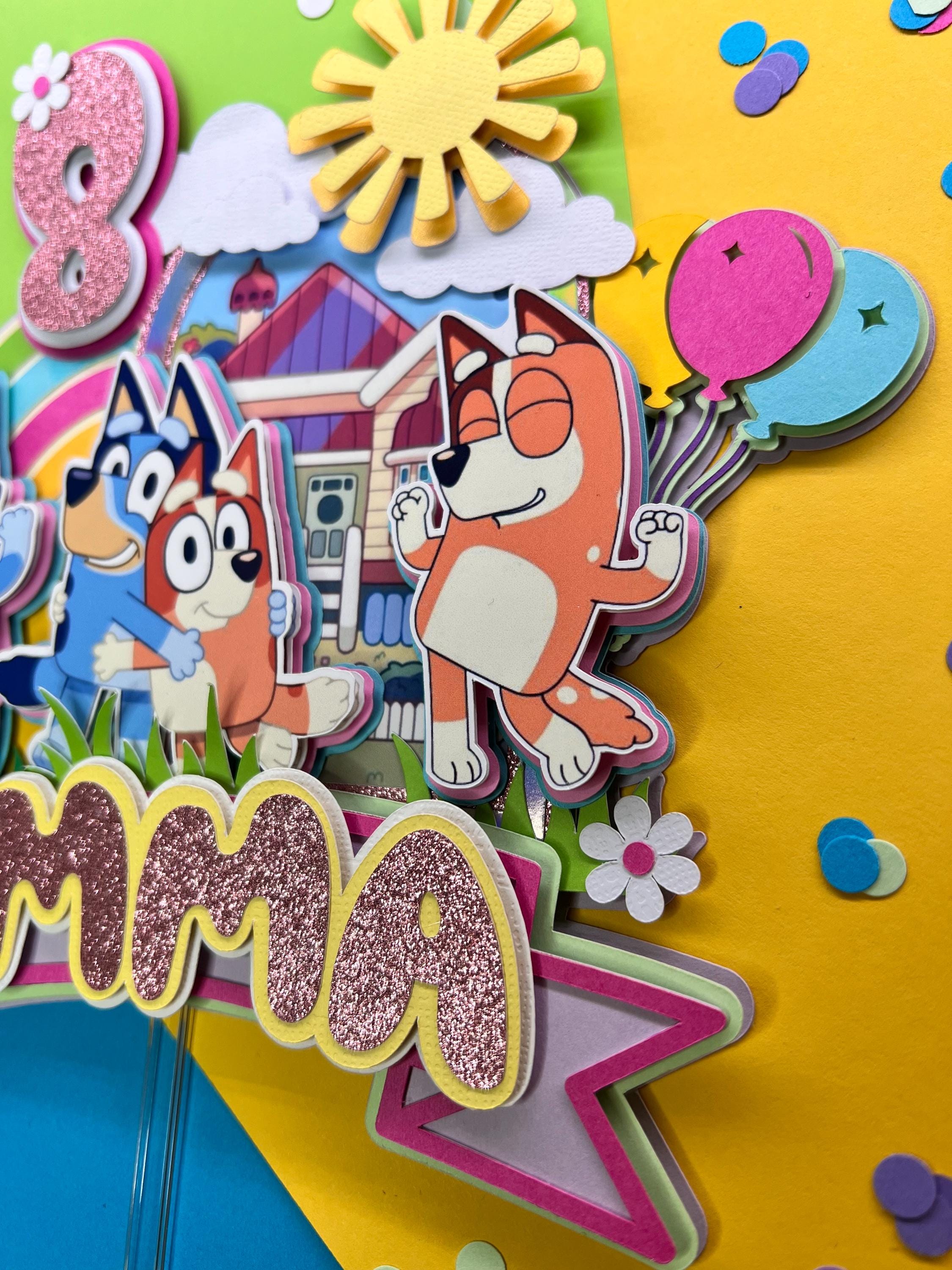 3D Bluey Cake Topper
