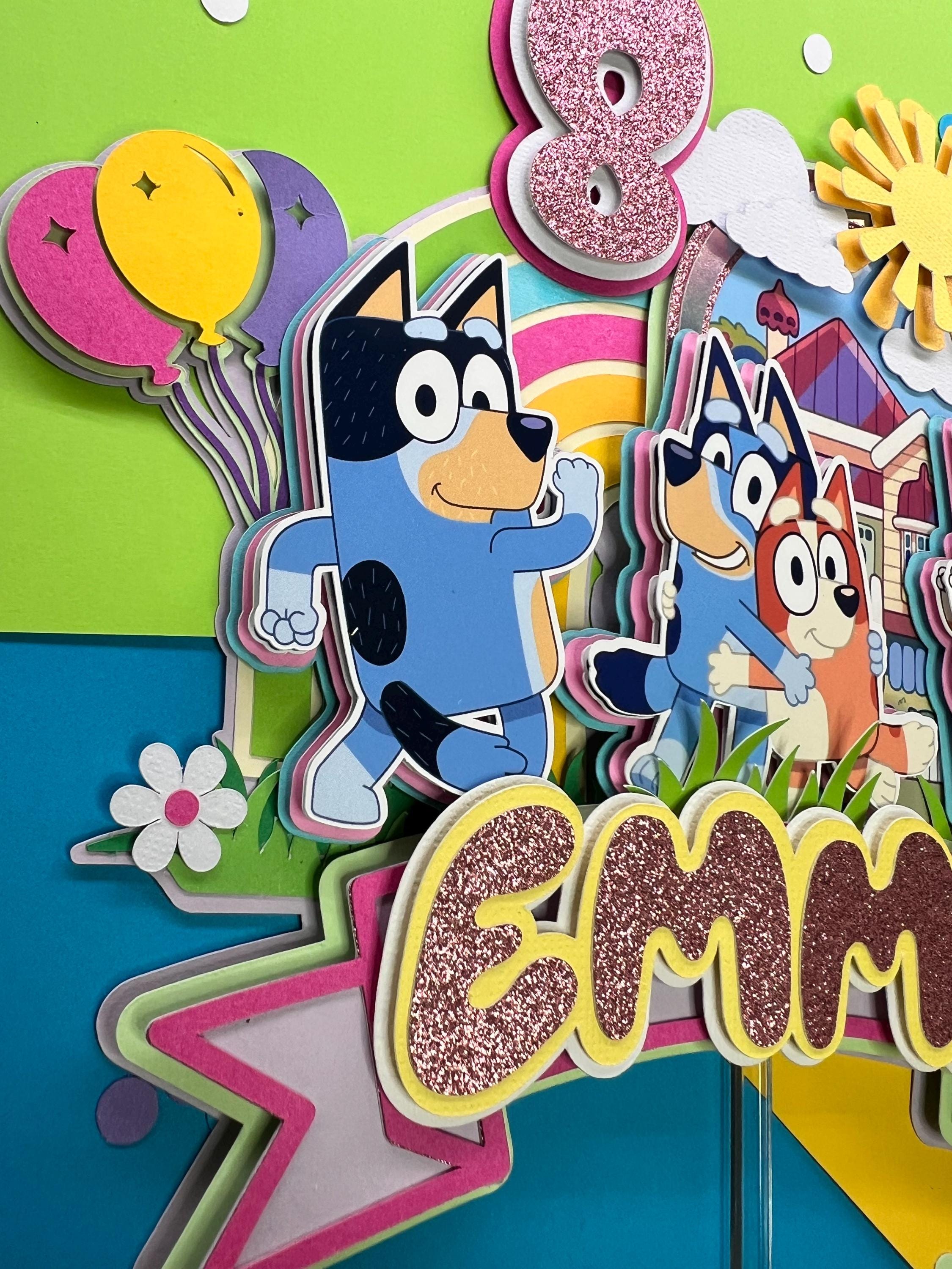 3D Bluey Cake Topper
