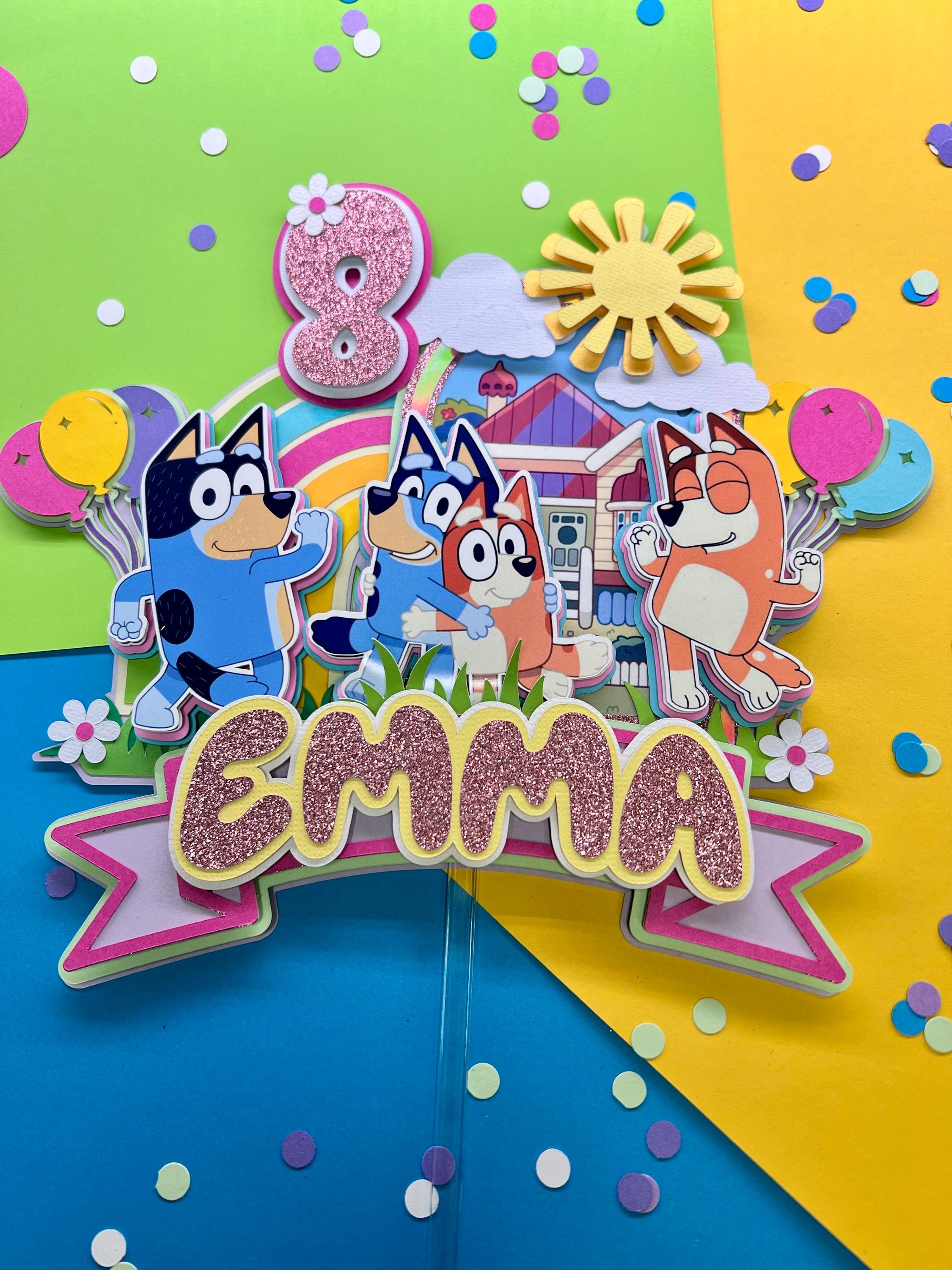 3D Bluey Cake Topper