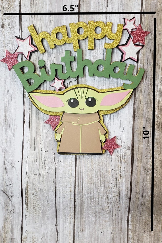 Baby Yoda Grogu Party Edible Cake Image Cake Topper Frosting Sheet ...