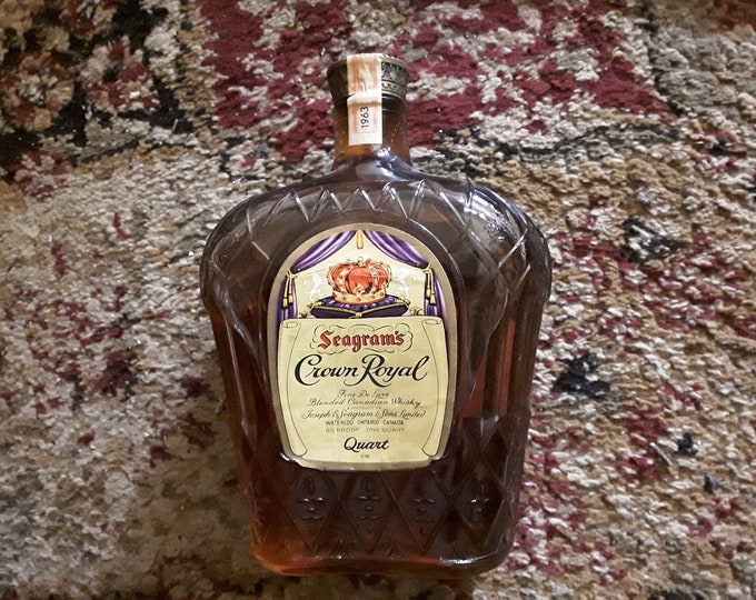 1963 Unopened Seagrams Crown Royal Quart Etsy