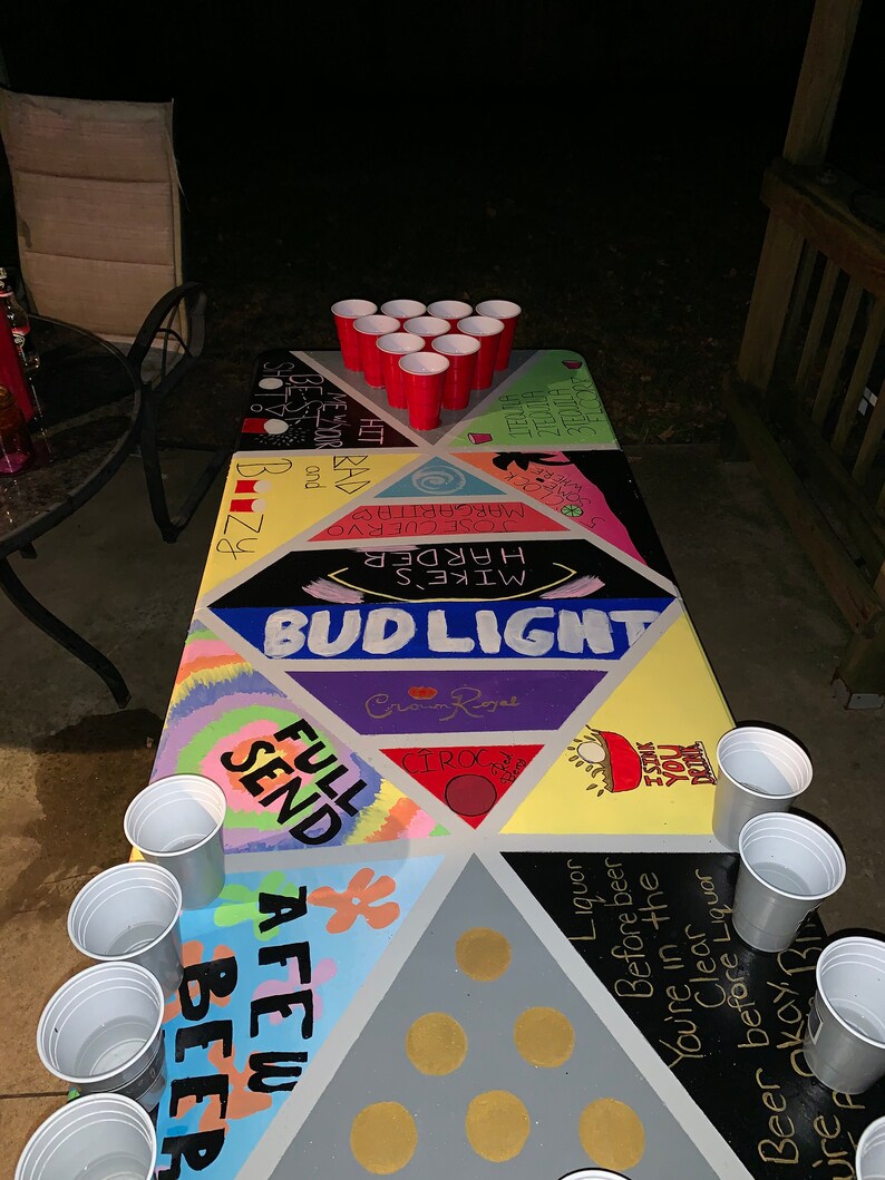 Custom Painted Pong Tables Etsy