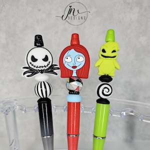 Beaded Pen - NBC | Nightmare | Christmas | Jack | Sally | Oogie