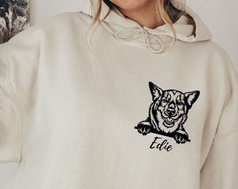 Australian Cattle Dog Sweatshirt, Custom Australian Cattle Dog Hoodie, Dog Mama Shirt Gift, Unisex Crewneck Sweatshirt, S2067