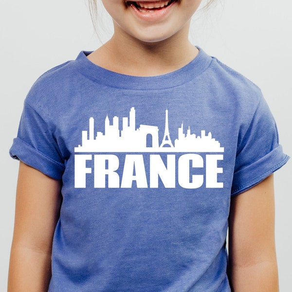 France Skyline Shirt, Unisex Crewneck Sweatshirt for Traveler, France Baby Onesie®, Family Matching Tee, France Souvenir Gift, S3590