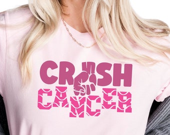 Crush Cancer Shirt, Cancer Warrior Shirt, Cancer Survivor Shirt, Not Alone Shirt, Cancer Team Shirt, Stronger Than Cancer Shirt, S3702