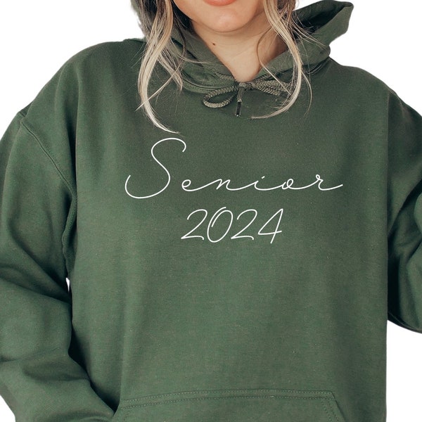 Senior 2024 Sweatshirt, Class of 2024 T-shirt and Hoodie Gift, Custom Hoodie for 2024 Senior, Gift for 2024 Graduate, 2009