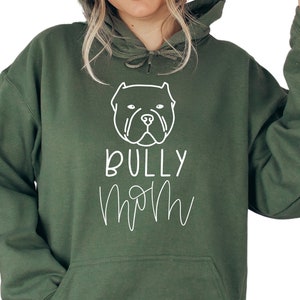 Bully Dog Mom in Pocket, Bully Dog Mom Sweatshirt, Custom Hoodie for Bully Owner, Personalized Dog Name Sweatshirt, Christmas Gift, S3273