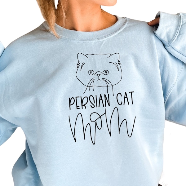 Persian Cat Mom Sweatshirt, Custom Hoodie for Persian Cat Owner, Gift for Persian Cat Lover, Christmas Gift, Persian Cat Owner, S3229