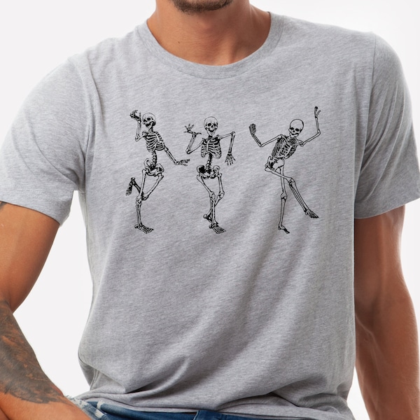 Dancing Skeleton Funny Halloween T-shirt, S2052