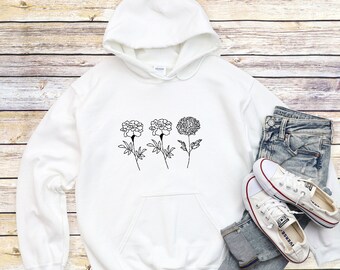 flower hoodie