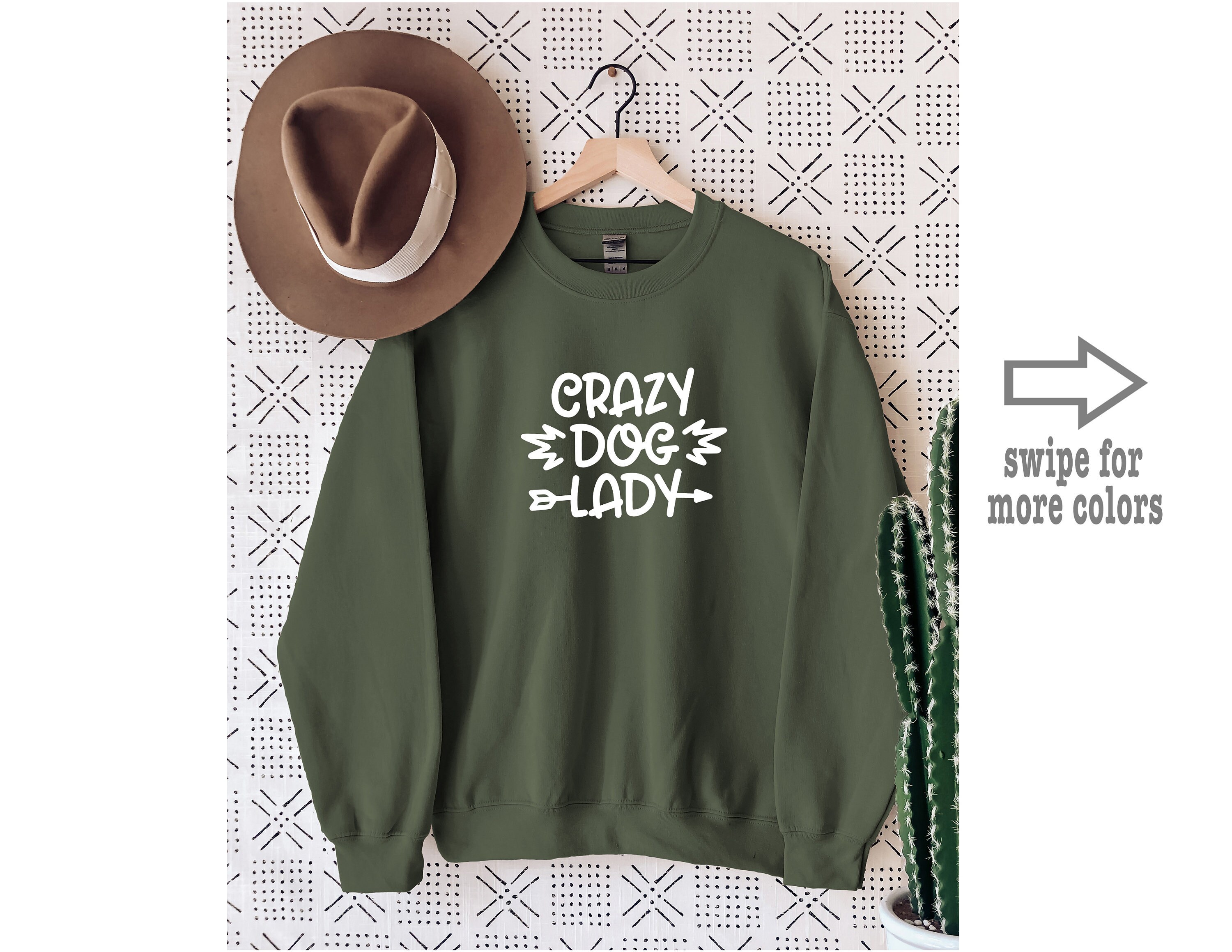 Crazy dog 2025 lady sweatshirt