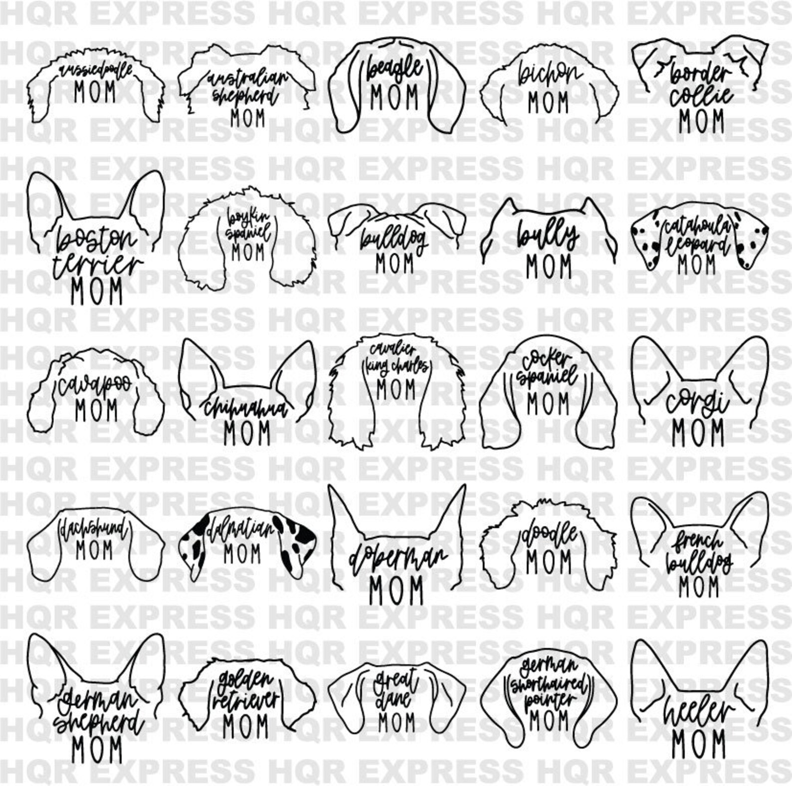 Custom Dog Ears Tshirt Personalized Dog Mom Tshirt Custom Etsy