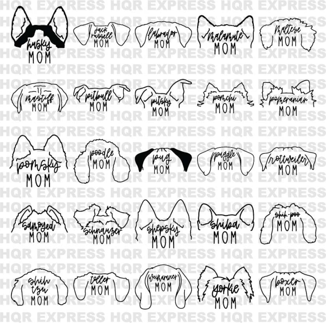 Custom Dog Ears Tshirt Personalized Dog Mom Tshirt Custom Etsy