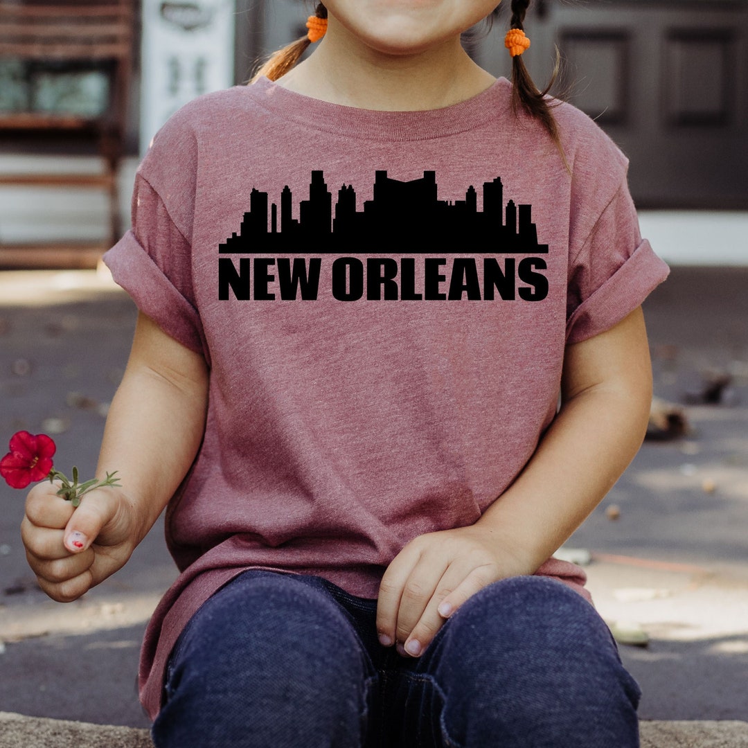 Xtreme Apparel New Orleans City Skyline Men's T-Shirt For Football Fans - Black, X-Large