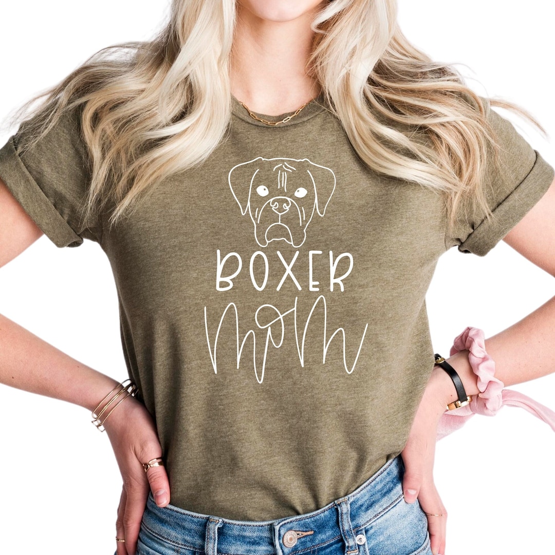 Custom Shirt for Boxer Dog Mom, Boxer Mom in Pocket, Personalized Dog