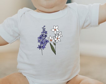 Sentimental Birth Month Flower Gift Shirt