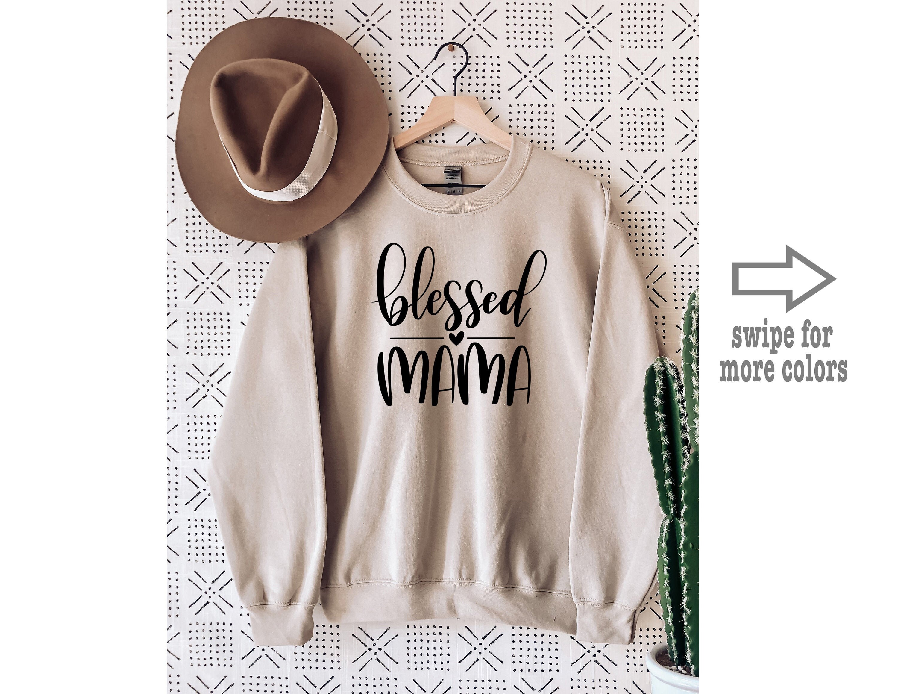 Blessed Mama Sweatshirt - Etsy