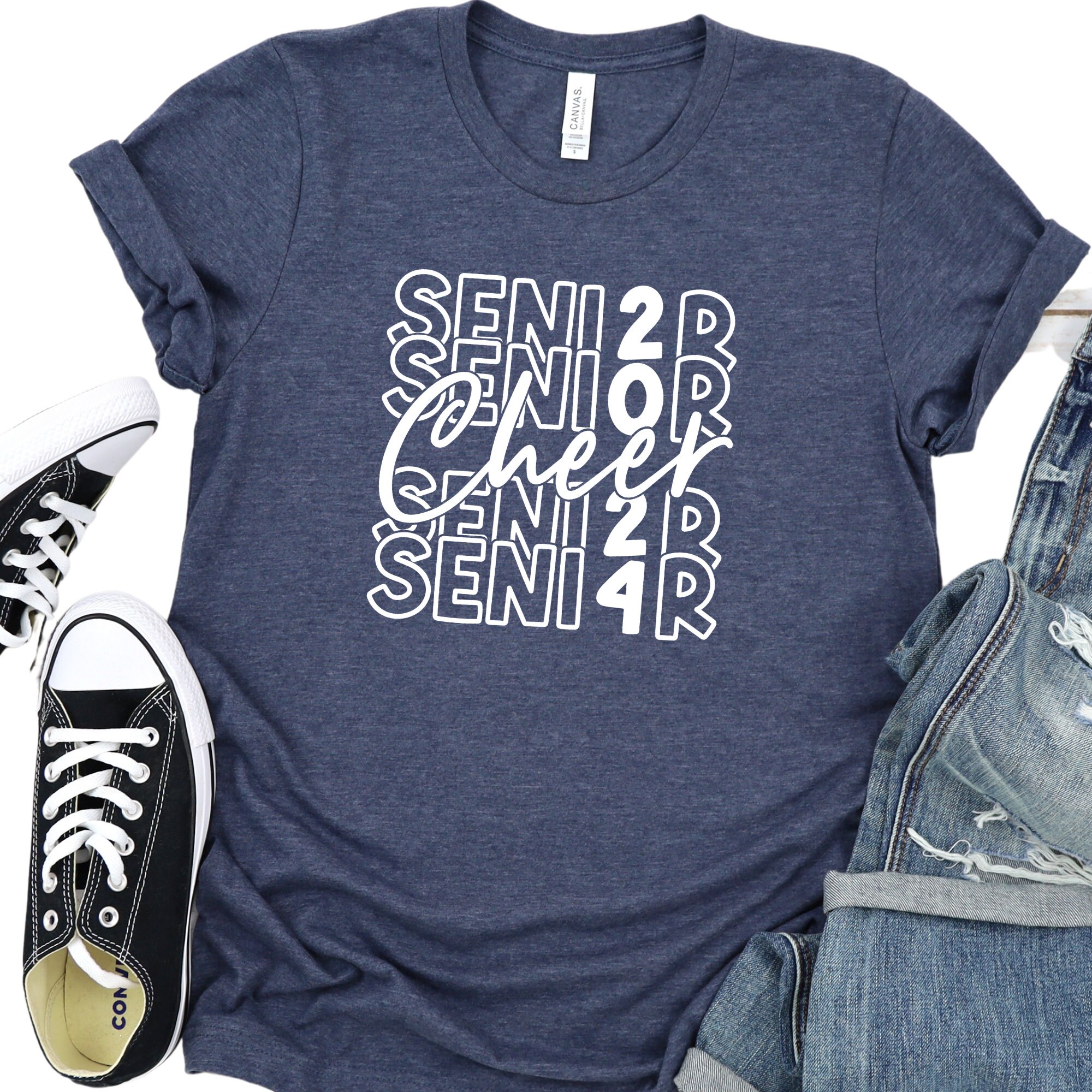 Senior Cheer 2024 Shirt High School College Unisex Crewneck - Etsy