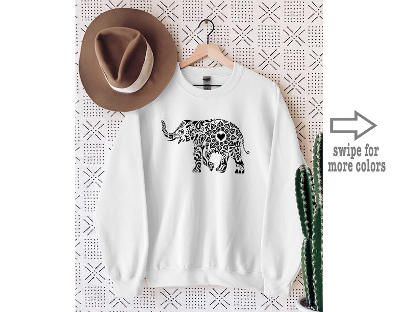 Mandala Elephant Sweatshirt, Shirt, and Hoodie Gift for Women and Men. image 4