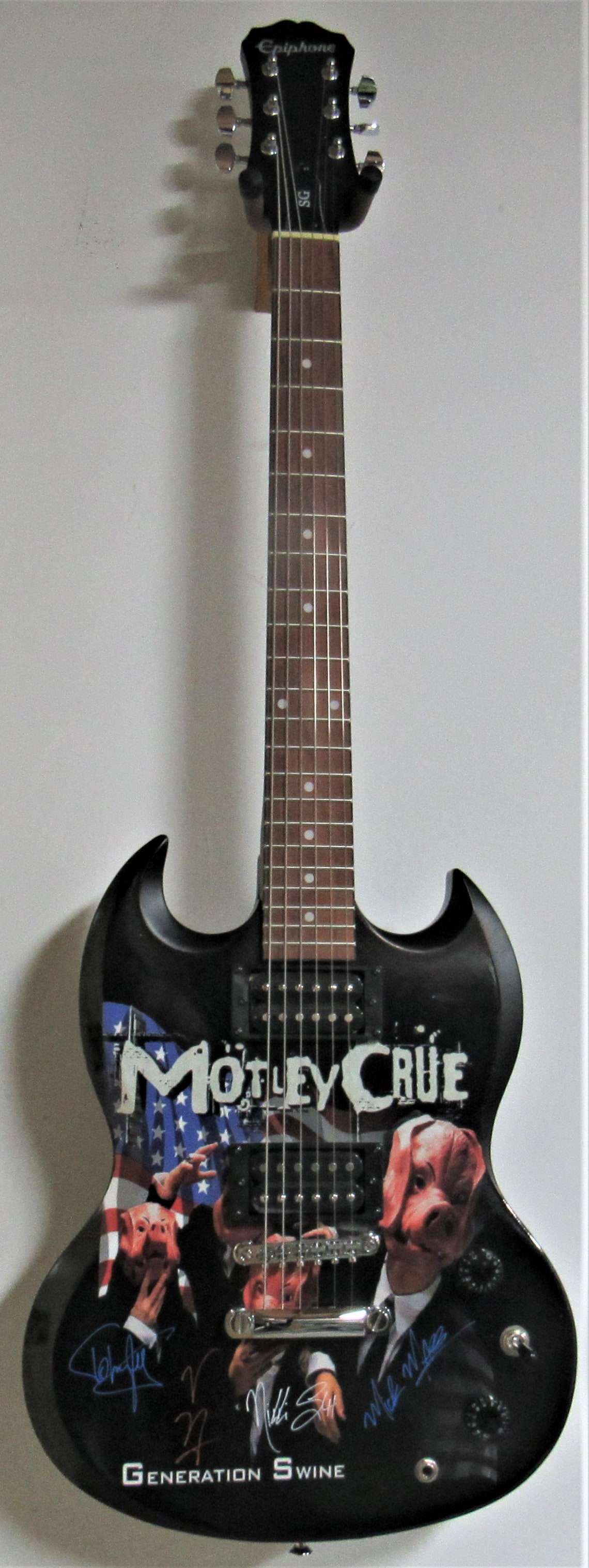 Motley Crue Autographed Guitar Etsy