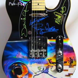 Pink Floyd Autographed Guitar