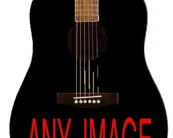 Kundenspezifische Akustische Gitarre mit einem Bild