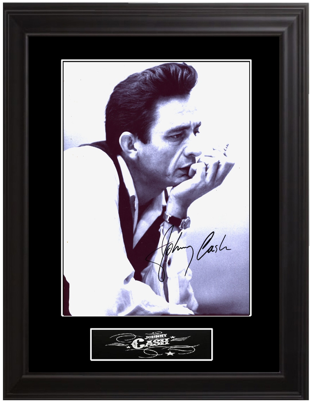 JOHNNY CASH signed autographed album COA Hologram main image 1