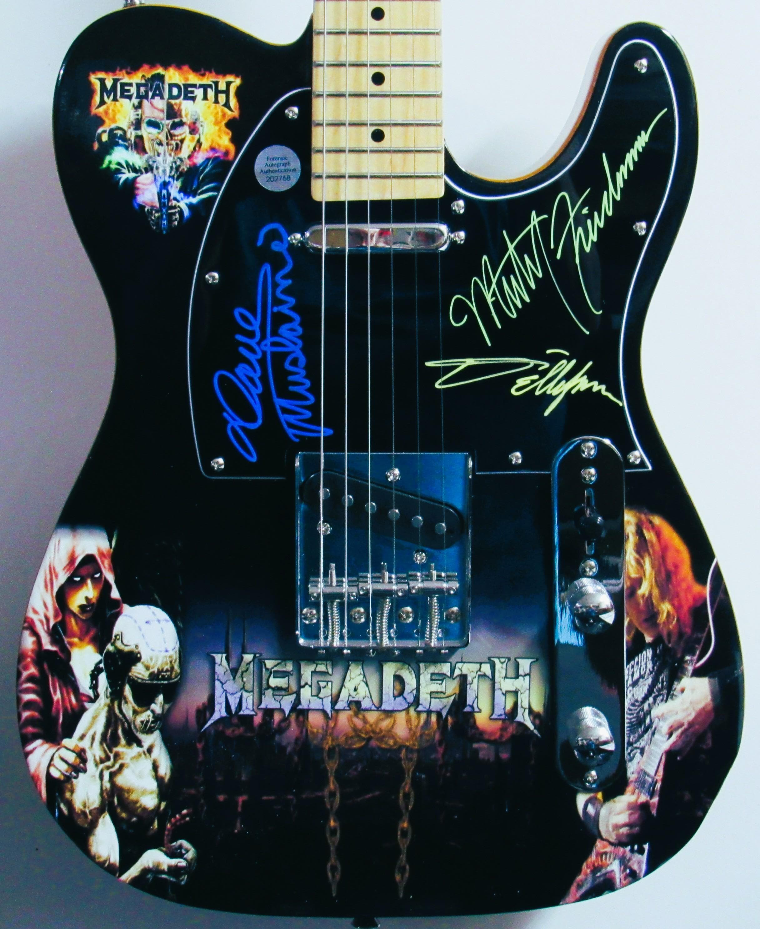 Megadeth Autographed Guitar - Etsy