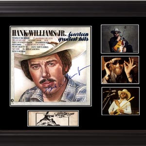 Hank Williams Jr Autographed LP