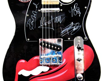 The Rolling Stones Autographed Guitar