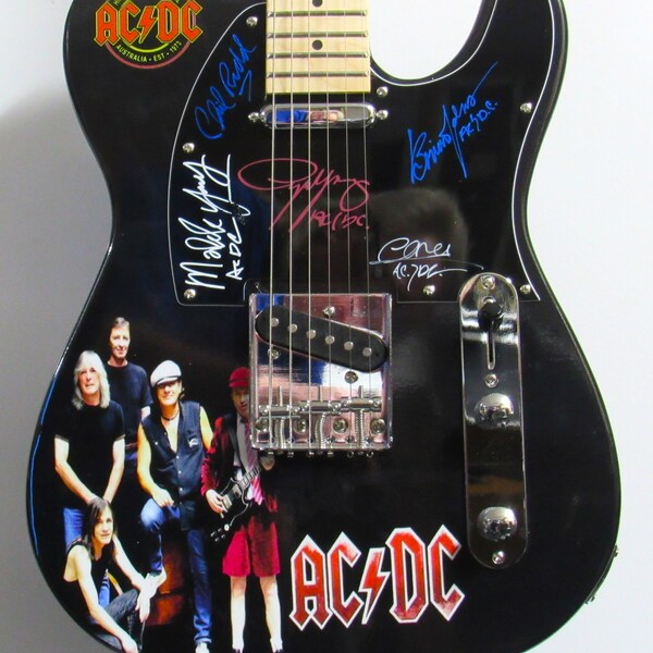 AC/DC Autographed Guitar