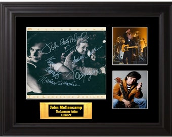 John Cougar Mellencamp Band Autographed Album