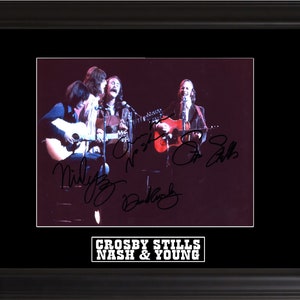 Crosby , Stills , Nash & Young Autographed Photo